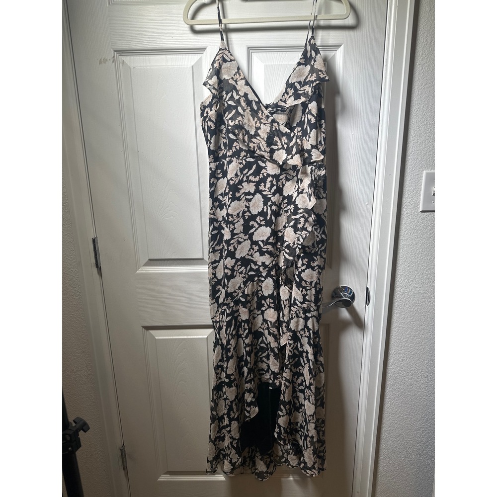 Express Floral Ruffle Maxi Dress